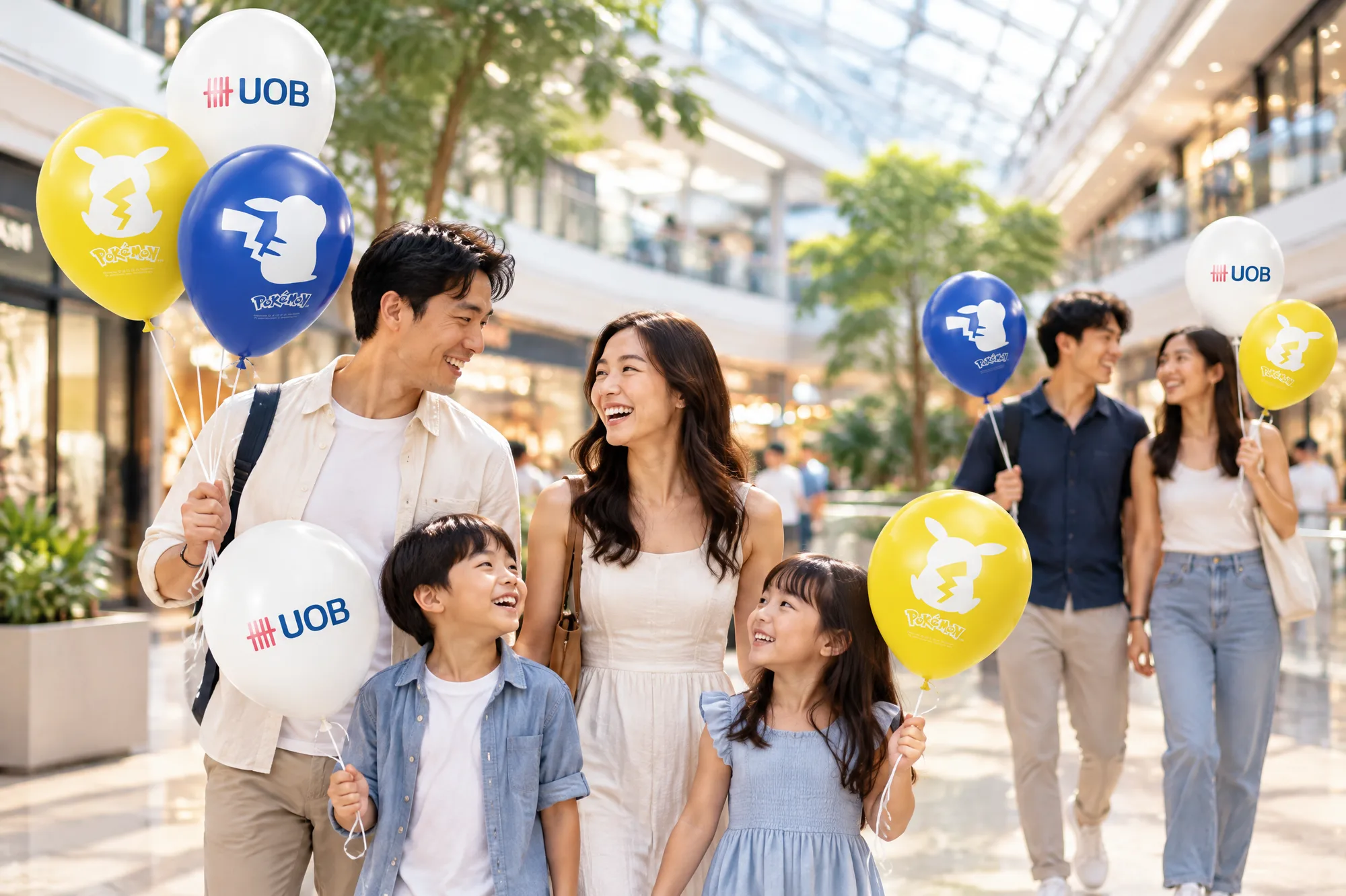 Bank × Character IP: Fan gifts, custom luggage, balloons and a DIY luggage-strap activity for a bank's campaign with a global character brand.