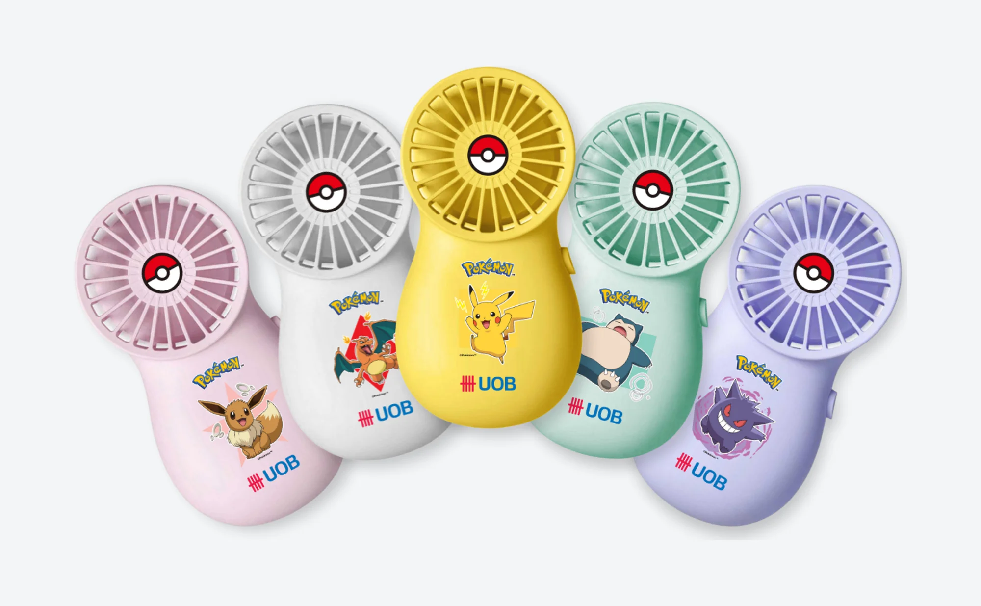 Mini fan gift set, one per character.