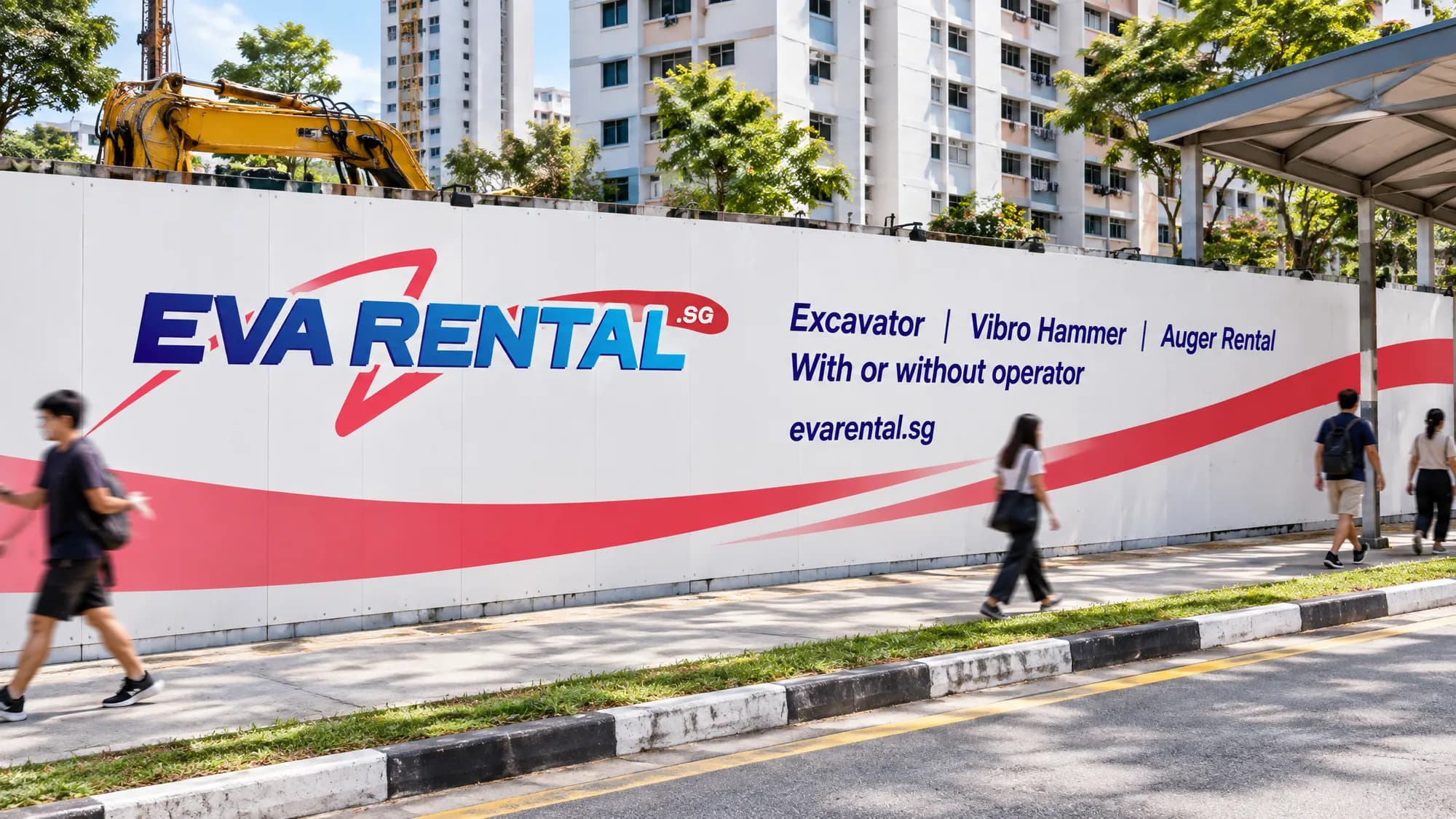 Site hoarding.