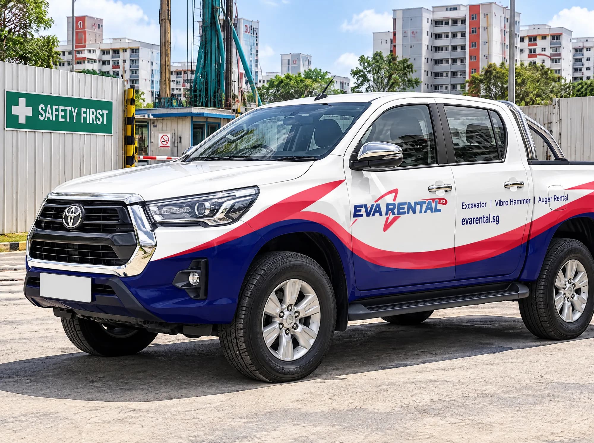 Service vehicle livery.